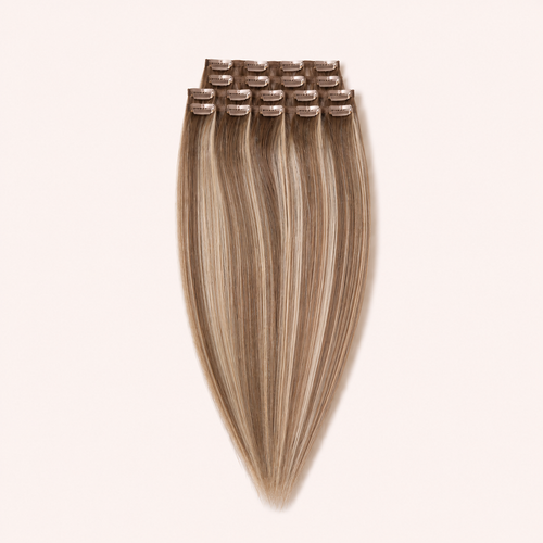 BALK. Virgin Remy Clip-in Hair Extensions Caramel Blend #B4/4/60