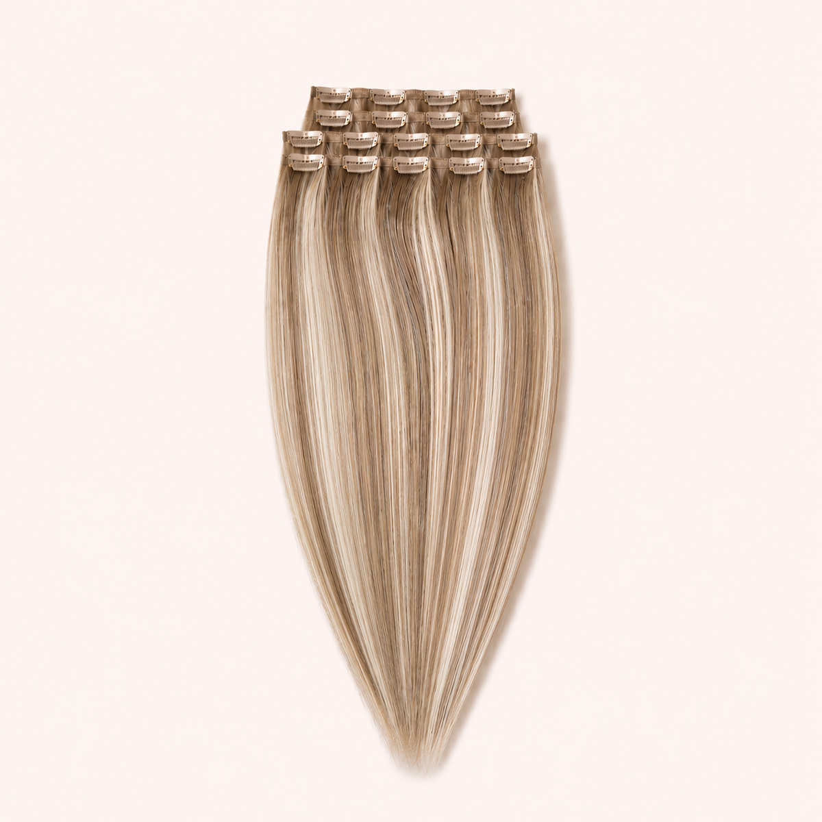BALK. Virgin Remy Clip-in Hair Extensions Cool Latte Blend