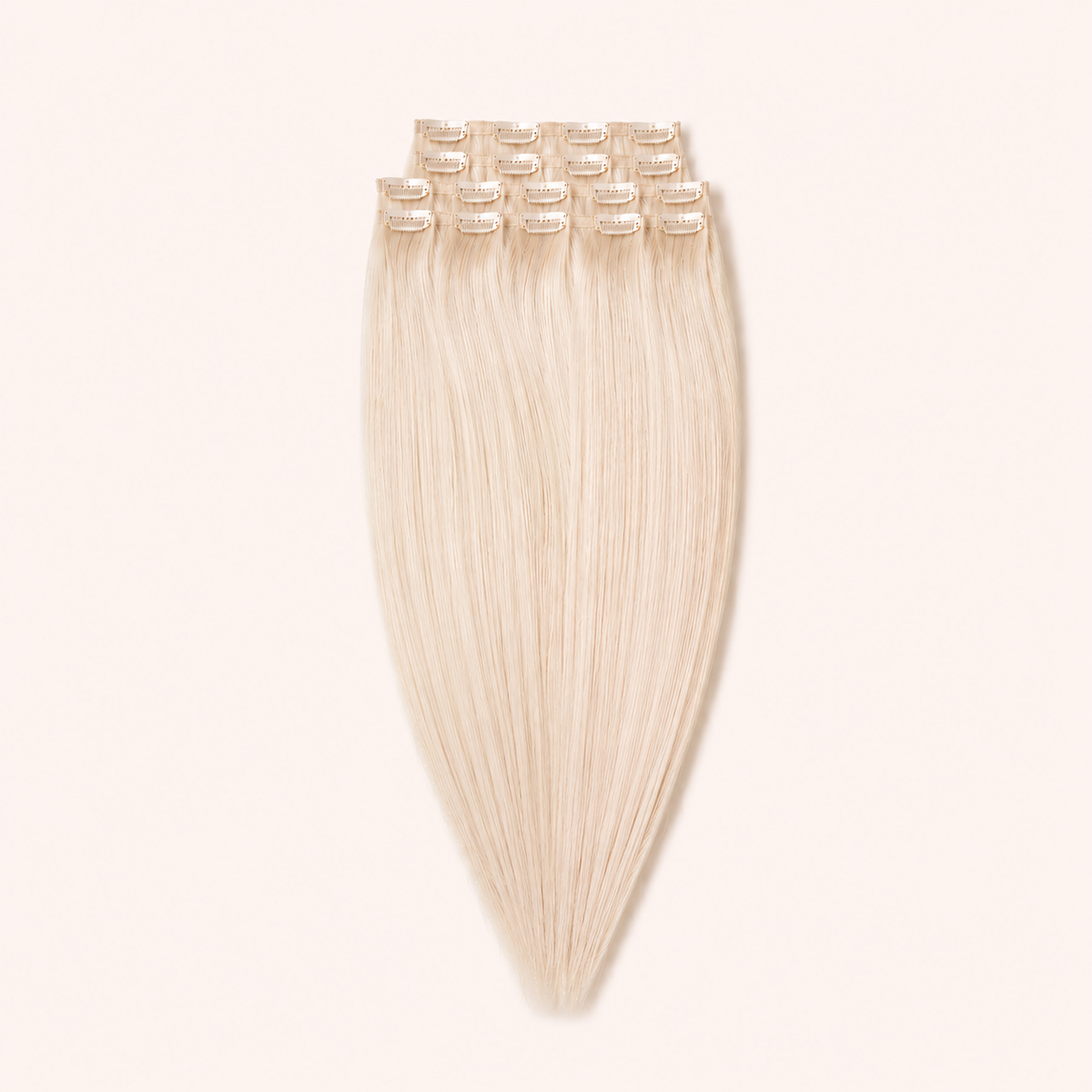 BALK. Virgin Remy Clip-in Hair Extensions Ice Blonde